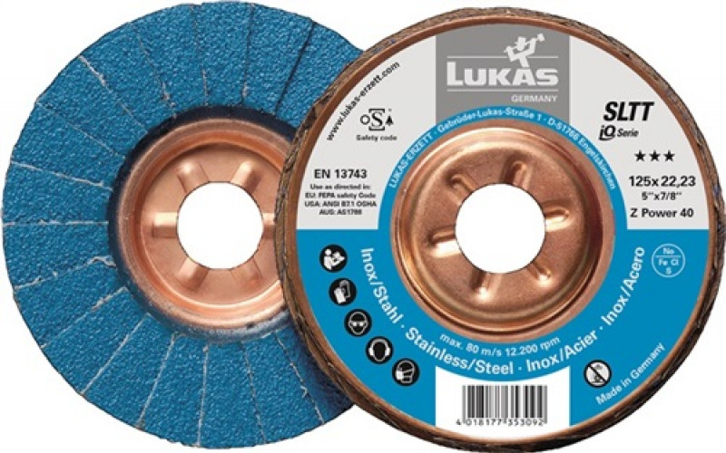 Fächerscheibe SLTT Z Power D.178mm K.60 fl.INOX ZK LUKAS Fächerscheibe SLTT Z Power D.178mm K.60 fl.INOX ZK LUKAS