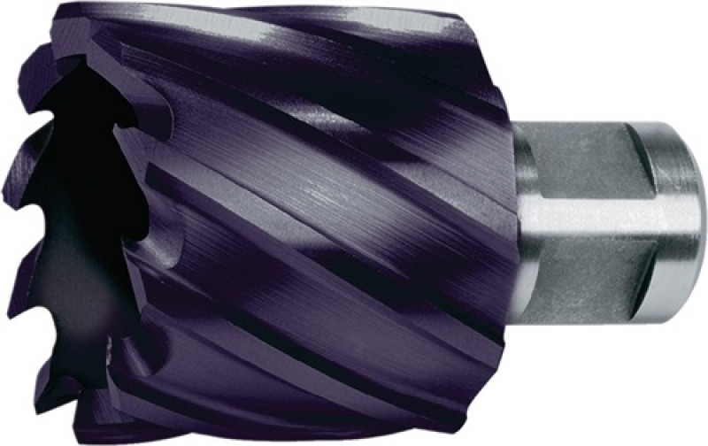 Kernbohrer D.33mm HSS-TiAlN Schnitt-T. 30mm Weldon RUKO Kernbohrer D.33mm HSS-TiAlN Schnitt-T. 30mm Weldon RUKO