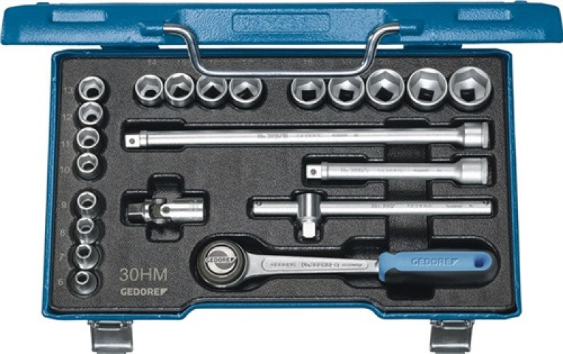 Steckschlüsselsatz 3/8Zoll 22tlg. 6-22mm 6KT Profil m.Umschaltscheibe Steckschlüsselsatz 3/8Zoll 22tlg. 6-22mm 6KT Profil m.Umschaltscheibe