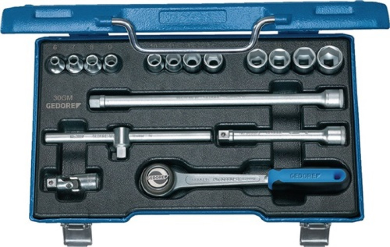 Steckschlüsselsatz 3/8Zoll 17tlg. 6KT 6-19mm GEDORE Steckschlüsselsatz 3/8Zoll 17tlg. 6KT 6-19mm GEDORE