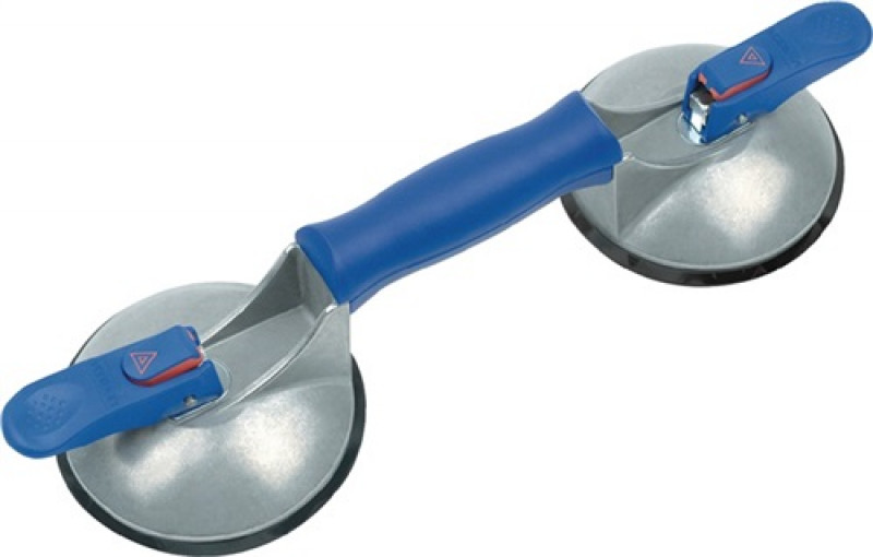 Saugheber blue line Trgf.50kg Kopf-D. 120mm 2 Köpfe Alu VERIBOR Saugheber blue line Trgf.50kg Kopf-D. 120mm 2 Köpfe Alu VERIBOR