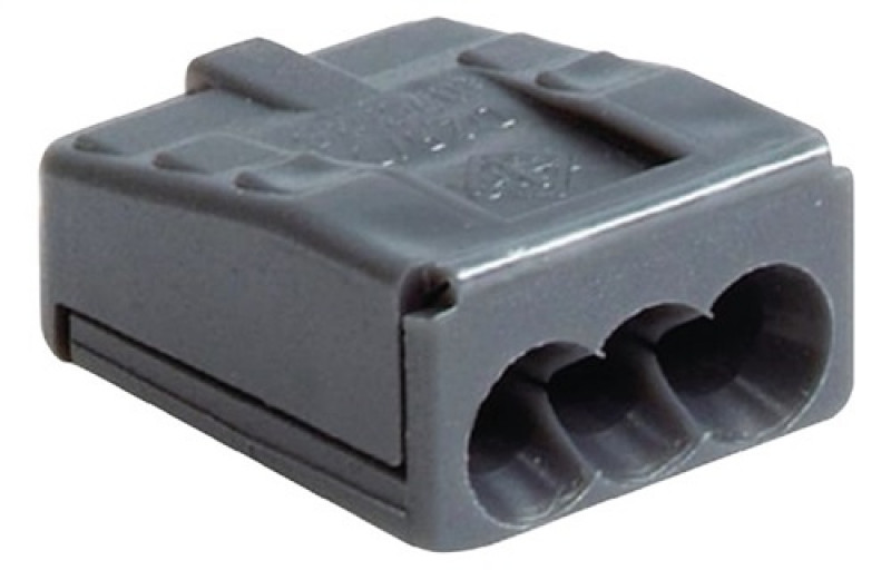 Steckklemmen Klemmbereich 5x1,5-2,5 mm² grau f.Kupferleitungen 100St./Krt./VE Steckklemmen Klemmbereich 5x1,5-2,5 mm² grau f.Kupferleitungen 100St./Krt./VE