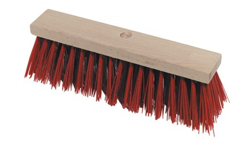 Straßenbesen Elaston m.Stielloch Flachholz L.400mm ext.kräftig Straßenbesen Elaston m.Stielloch Flachholz L.400mm ext.kräftig