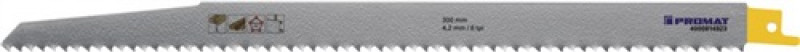 Säbelsägeblatt L.300mm B.19mm HO TPI 6 4,2mm gefr.,geschr.5 St./Karte PROMAT Säbelsägeblatt L.300mm B.19mm HO TPI 6 4,2mm gefr.,geschr.5 St./Karte PROMAT