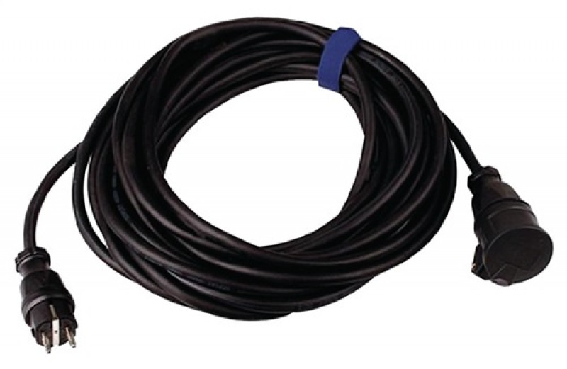 Gummiverlängerungskabel L.50m H07RN-F3x2,5mm2 schwarz IP44 f.innen u.außen Gummiverlängerungskabel L.50m H07RN-F3x2,5mm2 schwarz IP44 f.innen u.außen