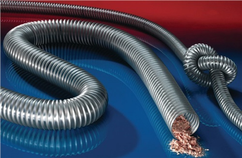 Absaug- u.Gebläseschlauch TIMBERDUC® PUR 532 AS I-D.150mm A-D.158mm L.10m Absaug- u.Gebläseschlauch TIMBERDUC® PUR 532 AS I-D.150mm A-D.158mm L.10m