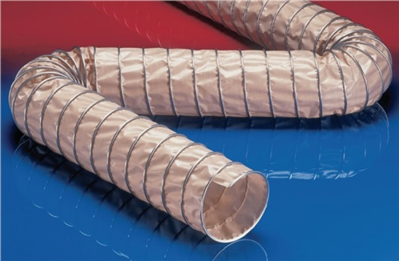 Absaug- u.Gebläseschlauch (FDA) CP PTFE-INOX 475 F I-D.125mm A-D.137mm L.3/6m