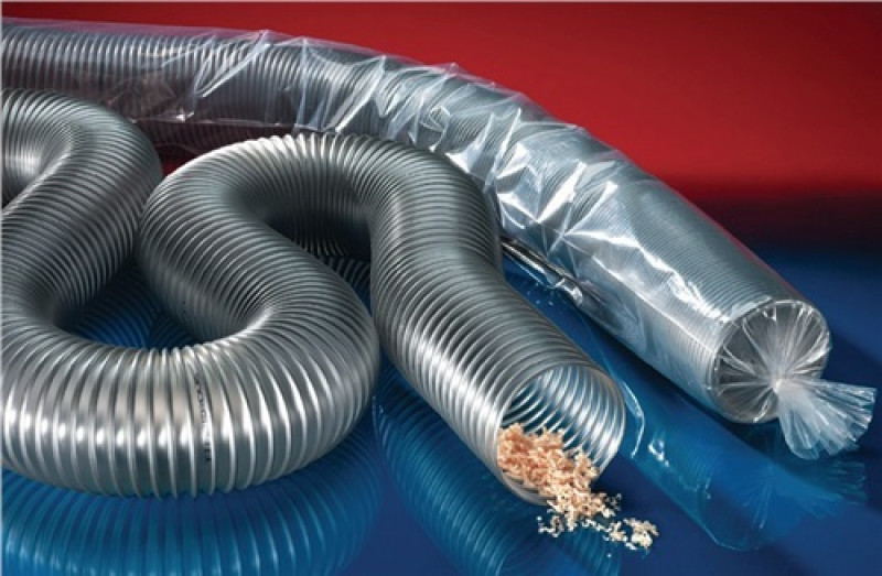 Absaug- u.Gebläseschlauch TIMBERDUC® PUR 531 AS I-D.75mm A-D.83mm L.5m Rl. Absaug- u.Gebläseschlauch TIMBERDUC® PUR 531 AS I-D.75mm A-D.83mm L.5m Rl.