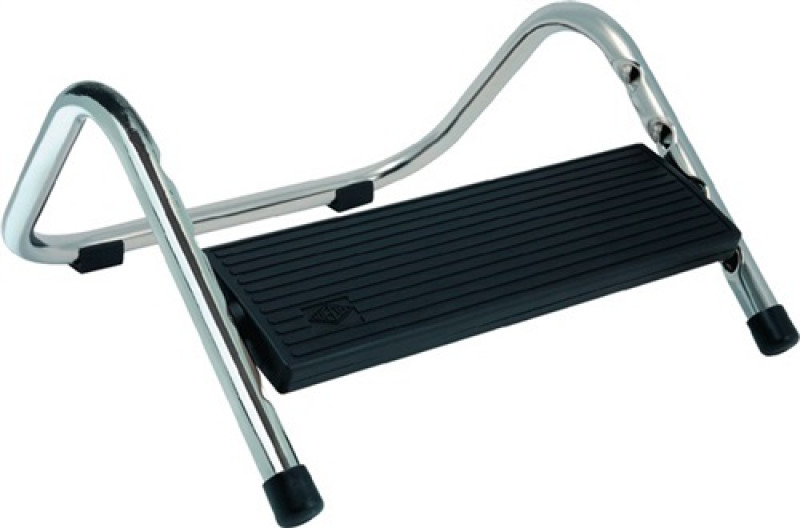 Fußstütze schwarz B335xT345xH165mm Höhenverstellung 4-fach 60-145mm Fußstütze schwarz B335xT345xH165mm Höhenverstellung 4-fach 60-145mm