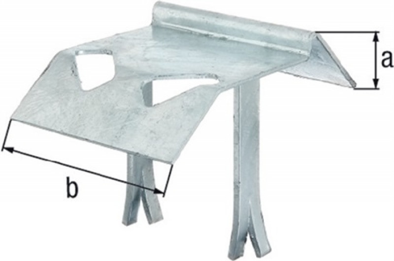 Auflaufstütze Typ 328 STA TZN angeschw. Mauerkrallen 125mm GAH