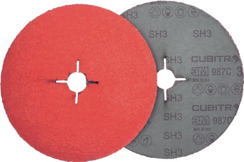 Fiberscheibe Cubitron II 987 C D.125mm K.60+ INOX Keramikkorn 3M Fiberscheibe Cubitron II 987 C D.125mm K.60+ INOX Keramikkorn 3M