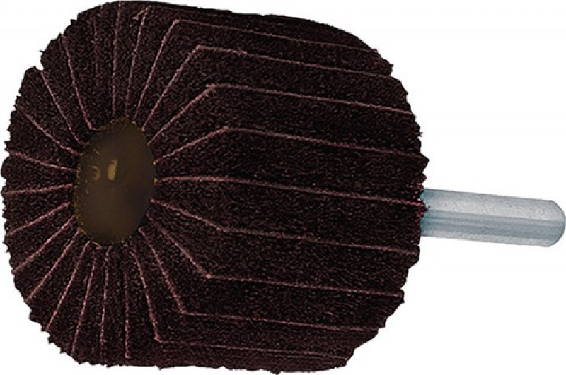 Fächerschleifer D.60xH30mm K.100 Kombi Vlies/Korund Schaft-D.6mm PROMAT Fächerschleifer D.60xH30mm K.100 Kombi Vlies/Korund Schaft-D.6mm PROMAT