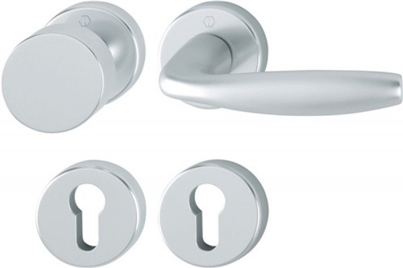 Rosettengrt.NY 58/42KV/42KVS/1810 Alu.F1 rd.PZ DIN L/R D/K HOPPE Rosettengrt.NY 58/42KV/42KVS/1810 Alu.F1 rd.PZ DIN L/R D/K HOPPE