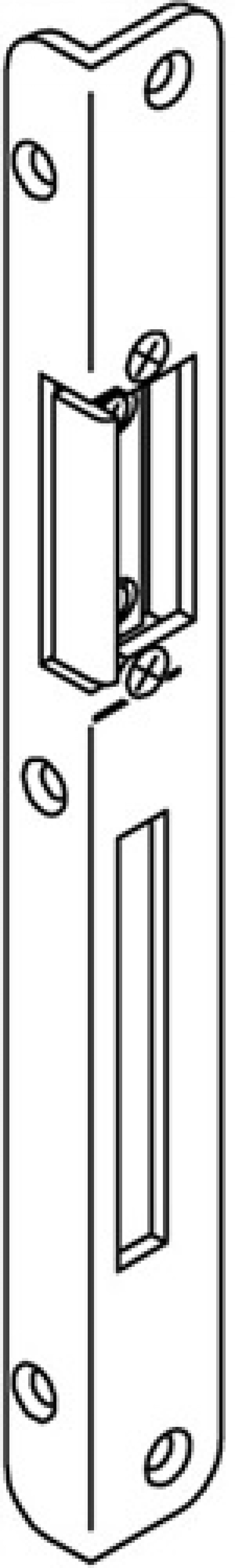 Winkelschließbl.Secury STA verz.B.25xL.250mm rd.Schenkelbreite 16.5mm DIN L