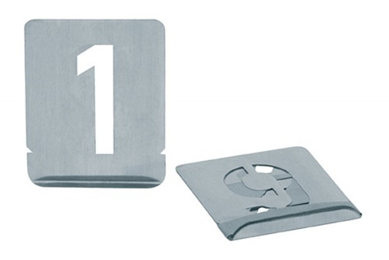 Signierschablonensatz Schrift-H.50mm 0-9 Blockschrift Signierschablonensatz Schrift-H.50mm 0-9 Blockschrift