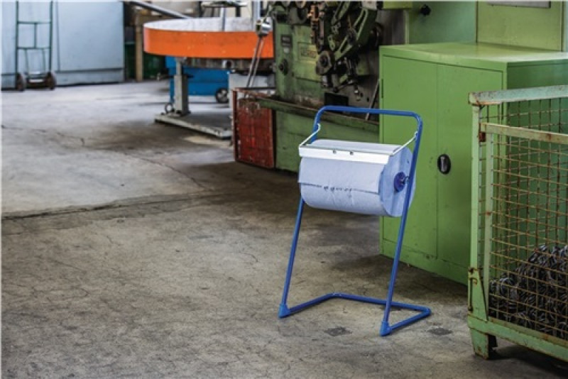 Papierspender-Set H850xB510xT430ca.mm Bodenständer m.4 Promat Putztuchrollen Papierspender-Set H850xB510xT430ca.mm Bodenständer m.4 Promat Putztuchrollen