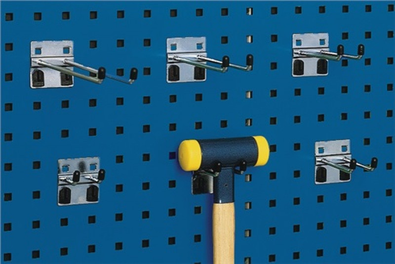 Doppelhaken T.25mm verz.D.6mm f.Lochplatten 5St./Btl.BOTT Doppelhaken T.25mm verz.D.6mm f.Lochplatten 5St./Btl.BOTT