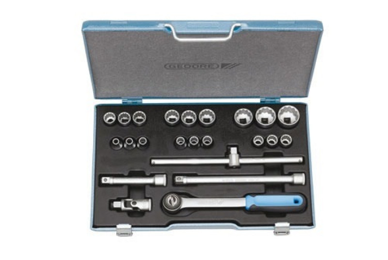 Steckschlüsselsatz D19EMU-3 23tlg.SW8-32mm 1/2Zoll 12KT UD-Profil i.KastenGedore Steckschlüsselsatz D19EMU-3 23tlg.SW8-32mm 1/2Zoll 12KT UD-Profil i.KastenGedore