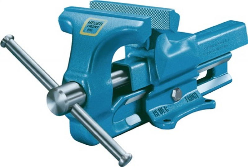 Parallelschraubstock HEUER Front Backen-B.100mm Spann-W.125mm geschm.HEUER Parallelschraubstock HEUER Front Backen-B.100mm Spann-W.125mm geschm.HEUER