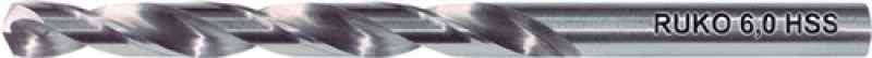 Spiralbohrer DIN 338 Typ N D.10,9mm Spiral-L.94mm HSS RUKO