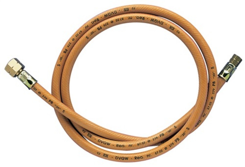 Propangasschlauch 4x4mm G3/8Zoll LHxG3/8Zoll LH Hochdruck L.2,5m KAYSER Propangasschlauch 4x4mm G3/8Zoll LHxG3/8Zoll LH Hochdruck L.2,5m KAYSER