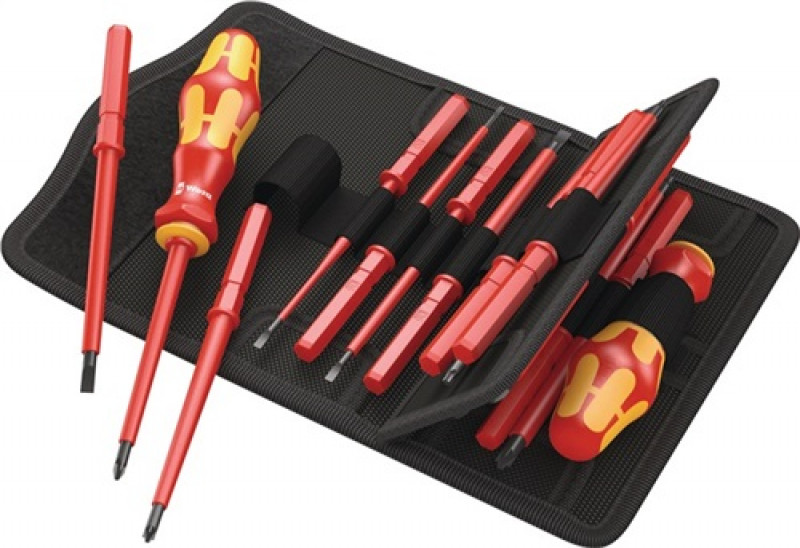 Schraubendrehersatz KK 60i+iS/62i/65i/67i/17 17-tlg.m.Wechselkl.VDE WERA Schraubendrehersatz KK 60i+iS/62i/65i/67i/17 17-tlg.m.Wechselkl.VDE WERA