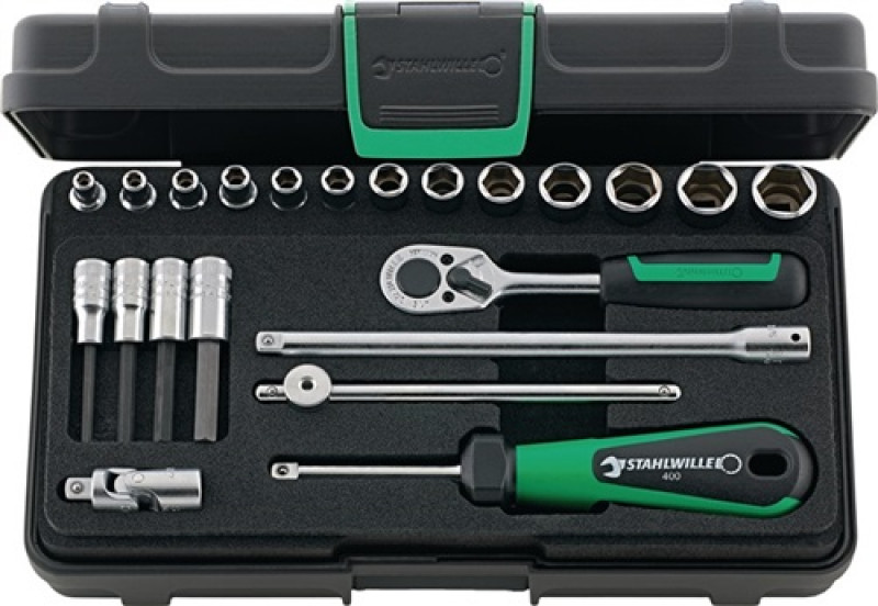 Steckschlüsselsatz 1/4 Zoll 22tlg.3,5-13mm 6KT Hebelumschaltkn. 22 Z. STAHLWILLE Steckschlüsselsatz 1/4 Zoll 22tlg.3,5-13mm 6KT Hebelumschaltkn. 22 Z. STAHLWILLE