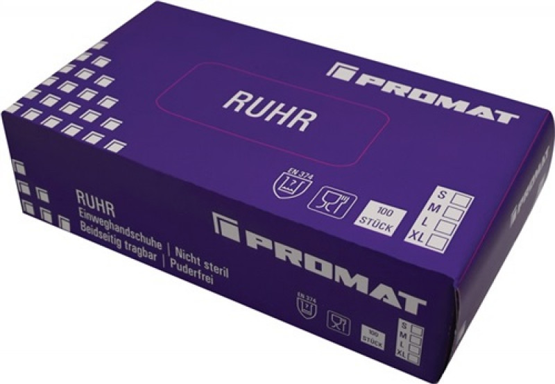 Einweghandschuhe Ruhr Gr.XL blau Nitril 100 ST/BX Einweghandschuhe Ruhr Gr.XL blau Nitril 100 ST/BX