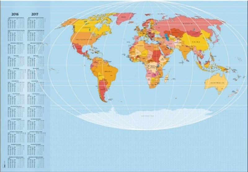 Sigel Schreibunterlage HO440 59,5x41cm Weltkarte 30Blatt Sigel Schreibunterlage HO440 59,5x41cm Weltkarte 30Blatt