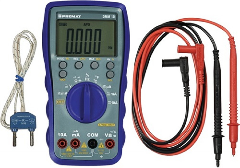 Multimeter DMM 100-600 V AC/DC Widerstand/Durchgang/Temperatur/Polaritätsanz. Multimeter DMM 100-600 V AC/DC Widerstand/Durchgang/Temperatur/Polaritätsanz.