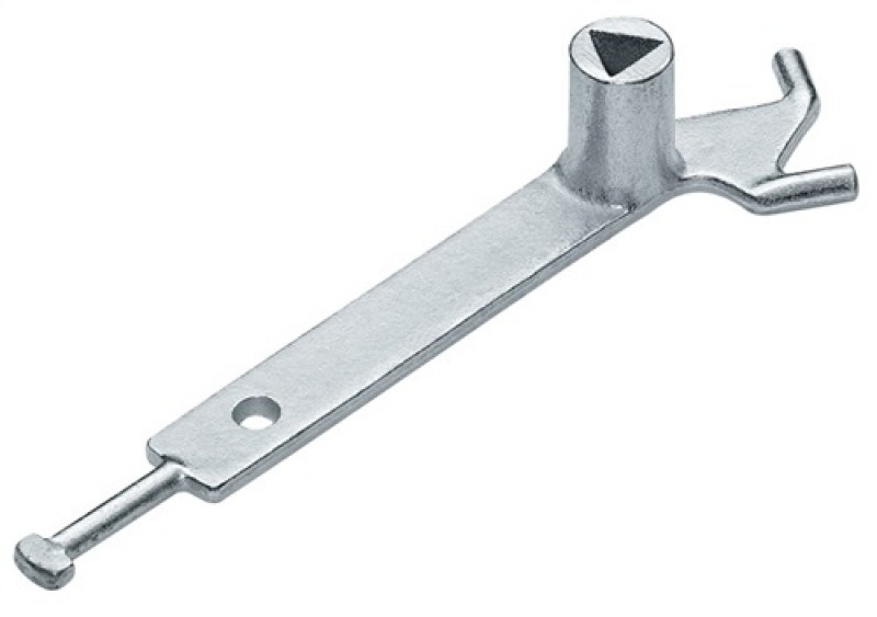 Dreikantschlüssel DIN 3223 m.Hak.Stahlguss verz.f.Absperrpfosten Dreikantschlüssel DIN 3223 m.Hak.Stahlguss verz.f.Absperrpfosten