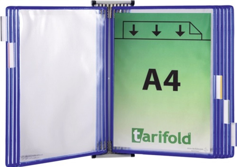 Wandhalter 5 Sichttafeln blau m.Drahtrahmen,ku.-ummantelt f.DIN A4 Wandhalter 5 Sichttafeln blau m.Drahtrahmen,ku.-ummantelt f.DIN A4