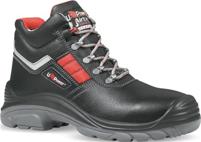 Sicherheitsstiefel Devastate Gr.39 schwarz/rot Leder S3 SRC RS EN20345 Sicherheitsstiefel Devastate Gr.39 schwarz/rot Leder S3 SRC RS EN20345