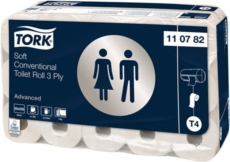 Toilettenpapier TORK Advanced · 110782 3-lagig,Dekorprägung TORK Toilettenpapier TORK Advanced · 110782 3-lagig,Dekorprägung TORK