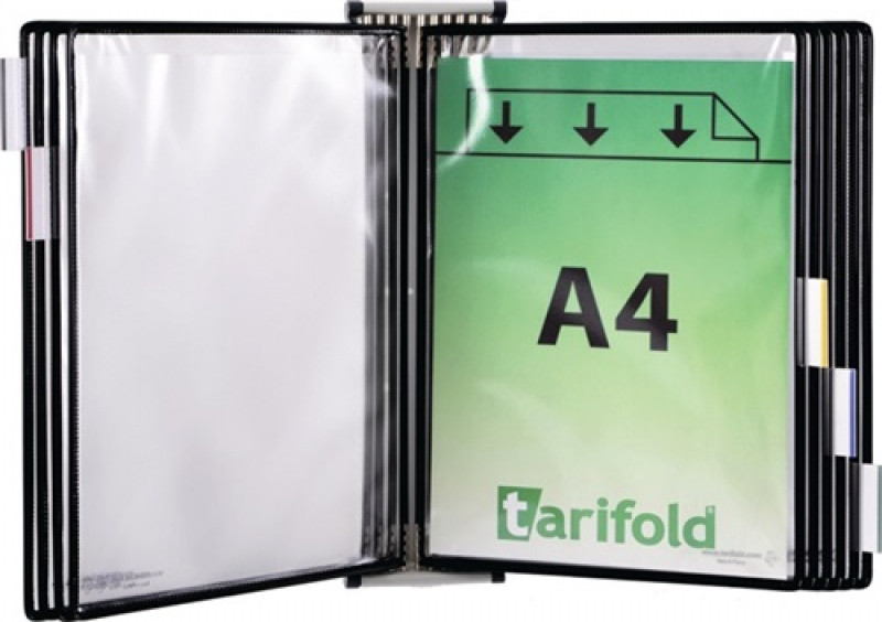 Wandhalter 5 Sichttafeln schwarz m.Drahtrahmen,ku.-ummantelt f.DIN A4 Wandhalter 5 Sichttafeln schwarz m.Drahtrahmen,ku.-ummantelt f.DIN A4