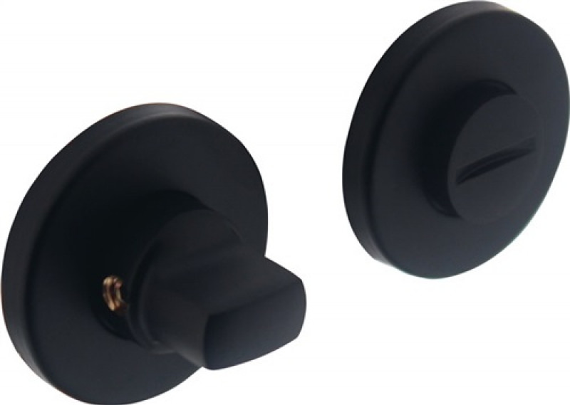 Schlüsselrosette 3186 MS sw Schildstärke 7mm Bad SK/OL rd.