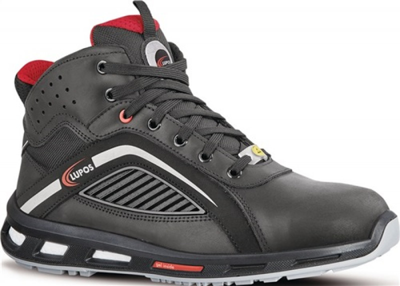 Sicherheitsstiefel Fibra Gr.46 schwarz Pull Up-Leder S3 SRC ESD EN20345 LUPOS Sicherheitsstiefel Fibra Gr.46 schwarz Pull Up-Leder S3 SRC ESD EN20345 LUPOS