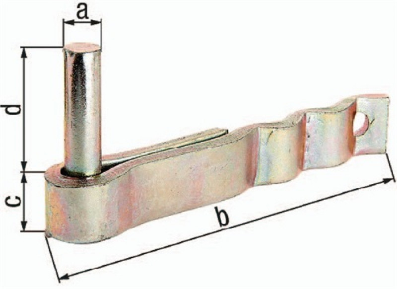 Kloben z.Einmauern 16x164mm galv.gelb verz.GAH Kloben z.Einmauern 16x164mm galv.gelb verz.GAH