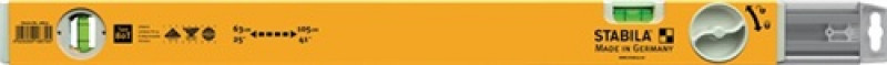 Wasserwaage 80 T 80-127cm Alu.gelb ± 0,5-1mm/m STABILA Wasserwaage 80 T 80-127cm Alu.gelb ± 0,5-1mm/m STABILA