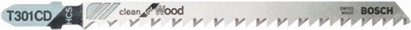 Stichsägeblatt L.91mm HCS Zahnt.3mm f.Weichholz/Spanpl.BOSCH geschliffen