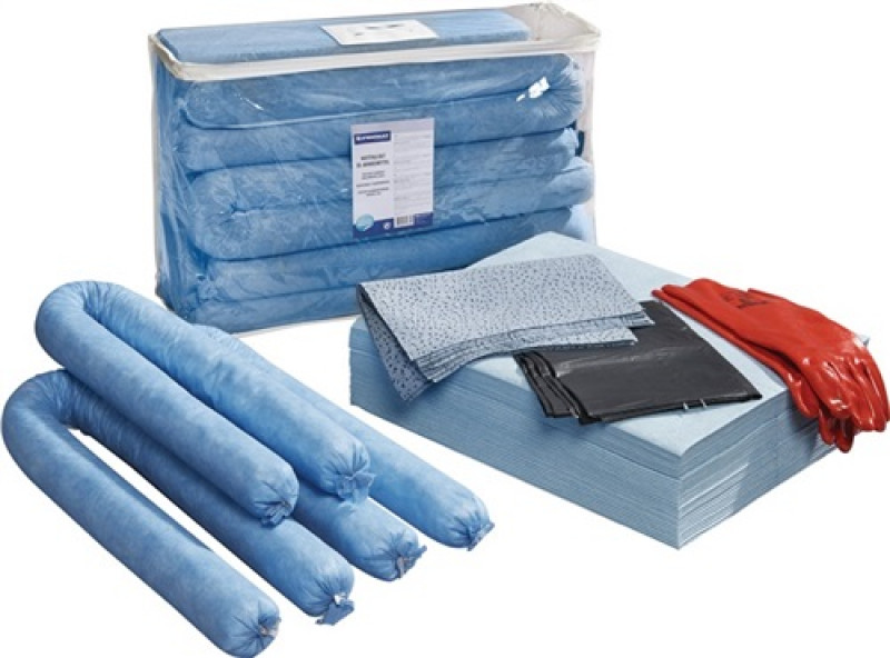 Nofallset Öl Inh.50-tlg.m.Handschuhen bindet b.max.50l Set PROMAT CHEMICALS Nofallset Öl Inh.50-tlg.m.Handschuhen bindet b.max.50l Set PROMAT CHEMICALS