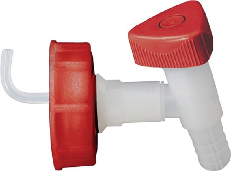 Auslaufhahn HD-PE 19mm Verschraubung DIN 45 lebensmittelbeständig HÜNERSDORFF