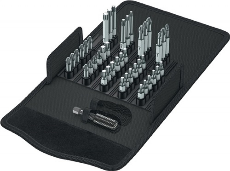 Bitsortiment 43 tlg. PH/PZD/TX Halter Magnet/Sprengring in textiler Box Bitsortiment 43 tlg. PH/PZD/TX Halter Magnet/Sprengring in textiler Box