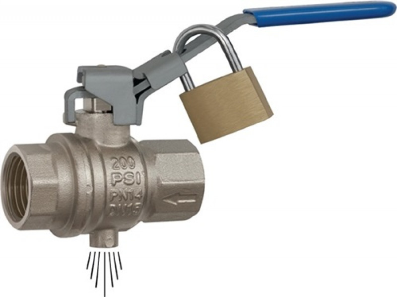 Sicherheitskugelhahn 20,95mm IG/IG DN 15mm RIEGLER Sicherheitskugelhahn 20,95mm IG/IG DN 15mm RIEGLER