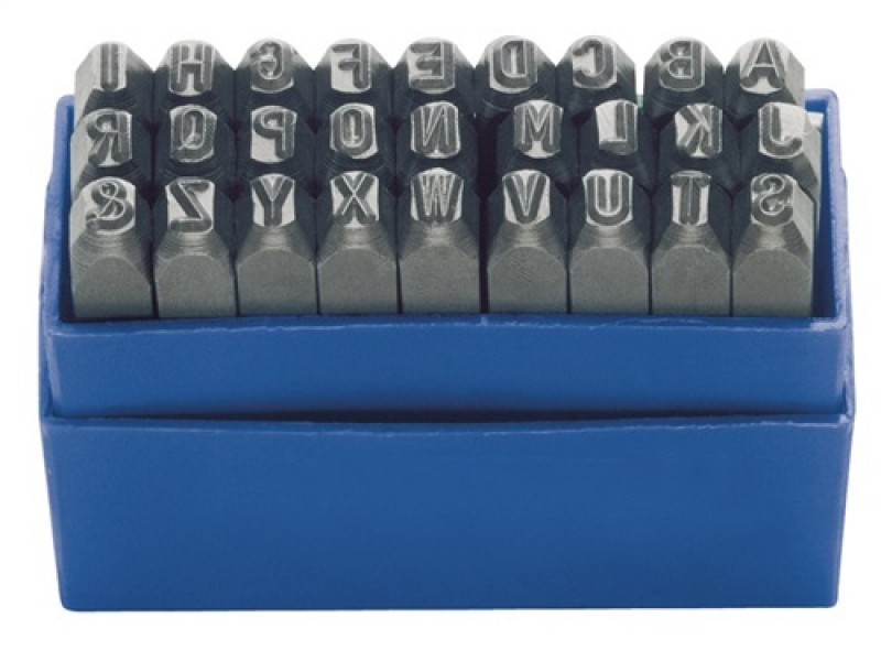 Schlagbuchstaben 27tlg. Schrift-H.6mm Großbuchstab.A-Z TURNUS DIN1451 Schlagbuchstaben 27tlg. Schrift-H.6mm Großbuchstab.A-Z TURNUS DIN1451