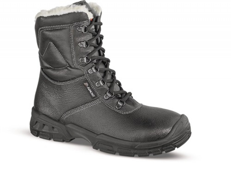Sicherheitsstiefel Knut Gr.39 schwarz Leder S3 CI SRC EN20345 Aimont