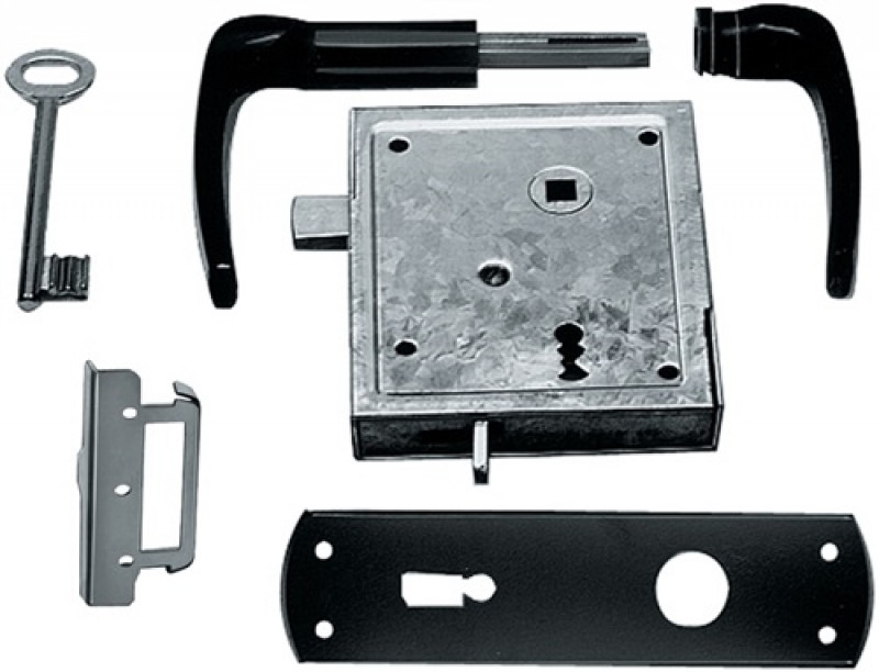 Universal-Kastenschloss DIN L/R BB hebende F Universal-Kastenschloss DIN L/R BB hebende F