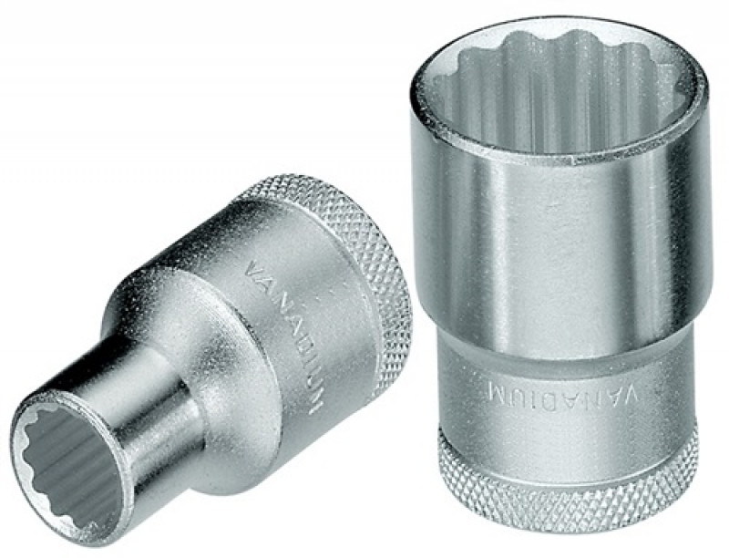 Steckschlüsseleinsatz D 19 1/2 Zoll 12-kant SW 1.1/8 Zoll Steckschlüsseleinsatz D 19 1/2 Zoll 12-kant SW 1.1/8 Zoll