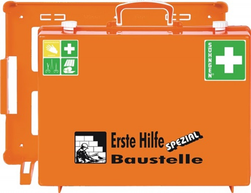 Erste Hilfe Koffer Beruf SPEZIAL Baustelle B400xH300xT150ca.mm orange SÖHNGEN Erste Hilfe Koffer Beruf SPEZIAL Baustelle B400xH300xT150ca.mm orange SÖHNGEN