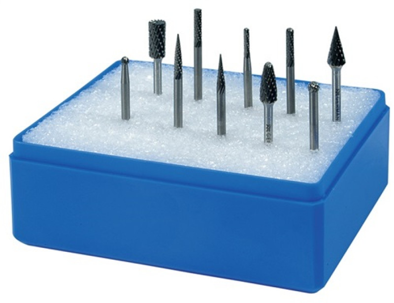 Kleinfrässtiftesatz Schaft-D.3mm 10tlg.HM Verz.Kreuz Ku.-Kassette Kleinfrässtiftesatz Schaft-D.3mm 10tlg.HM Verz.Kreuz Ku.-Kassette